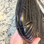 Coach  Poppy Quilted Crinkled Leather Black Shoulder Bag  Blue Inside Y2K #19856 Photo 11