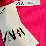 ZARA ‎ Women Bloggers Favorite Pink Sleeveless Knotted Waist Knit Top Size Large Photo 11