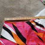 Evelyn Abstract Funky Fun NWOT Pants Size 8 Pink Retro White Black Zipper Side Photo 3