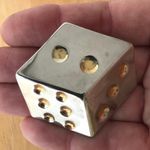 Dice Pendant Pin Earrings Set Retro Slots Poker Photo 3