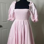 Selkie Cotton Day Midi Dress Pink Photo 1