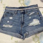 Aeropostale  Blue Ripped Jean Shorts Photo 0