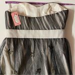 Phoebe Couture  Bejeweled Tulle Overlay Strapless Formal Mini Dress NWT Size 8 Photo 12