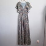 Baltic Born  Lynlee Sage Metallic Floral Maxi Dress Photo 2