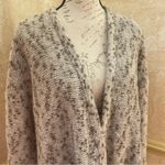 Inhabit Women's Sweater Cardigan Cream Knit Wool Blend Knit Oversized Sz Medium Tan Photo 2