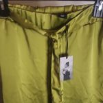 Sincerely Jules Satin Push Up Corset Top & Cargo Pants Set Size S Green Photo 3