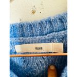 Rachel Parcell Baby Blue Cable Knit Long Sleeve Crewneck Sweater size Small Photo 8