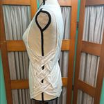 Gaiam  White Ruched Tank Top Sleeveless Photo 3