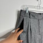 Talbots Bristol Dress Ankle Straight Pant Pascala Textured Gray Size 12 Photo 3