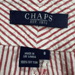 CHAPS  Size 8 Red Striped shorts Photo 3