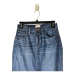 J Crew Skirt Women 25 Blue Denim Medium Wash A Line Mini Jean Skirt Retro Preppy Size XS Photo 2