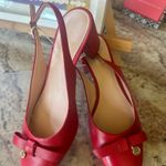Kate Spade NY Bachata SB Pump slingback heeled leather Red Shoes NWOB size 6 Photo 5