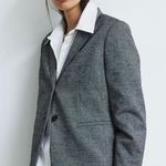 H&M Fitted Women’s Blazer Size M Dark Gray Photo 7