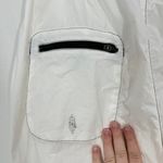 FP Movement Free People White Track Pants Cargo Pockets Zipper Ankle Drawstring Size L Photo 8