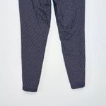 Nanette Lepore  Navy Plaid Pull-on Cropped Pants Size Small Preppy Navy Pants Photo 5