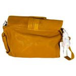Great by Sandie Paris Yellow Pebbled Leather Shoulder Crossbody Purse NEW Photo 3