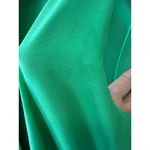 Alexis  Green Silk Cateline Cape Sleeve Midi Dress Size M Formal Elegant Photo 9