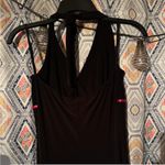Taboo 2000s  Black Dress with Pink Trim Photo 5