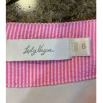 Lady Hagen  Pink and White Stripe Skort Size 6 Golf Tennis Sports Photo 3