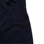 Vince Camuto  Black Cap Sleeve Back Gold Zip Mini Dress with Pockets Size 2 Photo 8