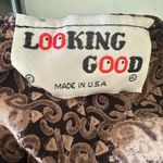 Vintage Looking Good Maxi Dress Safari Giraffe Elephant Asymmetric Tie Back 1X Black Photo 8