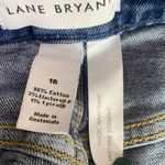 Lane Bryant Magic Waist High Rise Straight Distressed Crop Stretch Jean 16 Blue Photo 6