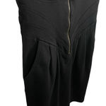 Aryn K Bodycon Corset Sleeveless Zipper Mini Dress in Black Size M Photo 2