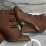 Sam Edelman  | Women's Brown Leather Festival Boho Peeptoe Krosby Boots Sz 9 Photo 4