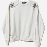 Ralph Lauren ‎ Polo Embellished Silver Studded Western Boho Sweatshirt Medium Photo 0