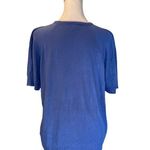 Lord and Taylor EXCLUSIVELY FOR YOU Blue Short Sleeve Round Neck Sweater Small Photo 3