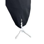 Lulus Women's Small Feeling Coy Scalloped Neck Mini Dress Black High Slit Party Photo 2