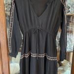 American Eagle AE Long-Sleeve Embroidered Babydoll Dress Photo 5