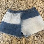 Aerie Two-Tone Blue Jean Shorts Photo 2