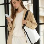 Walter Baker NWT Carly Bag, Canvas Vegan Leather Tote, New w/Tag Retail $198 Photo 1