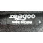 Zeagoo Gray Tiered Short Sleeve V Neck Dress Small Photo 2