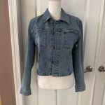 Hudson Jeans Micro Crop Denim Jacket. Size M. MSRP $245 Photo 3