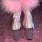 Dolls Kill  x Sugar Thrillz Luv Me or Hate Me Pink Fur Bootie Size 6 Photo 2
