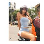 I am gia I.AM.GIA Carter Top in Denim Blue Medium New Womens Strapless Tube Bandeau Photo 10