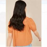 Bundle of 2 Free Assembly Orange & Yellow Gingham Puff Sleeve Tops Size XL Photo 10