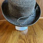 CORROBOREE Australia‎ Natural Woven Wide Brim Floppy Sun Raffia Hat Foldable Med Tan Photo 4