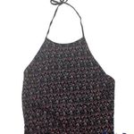 Ditsy Floral Halter Crop Top Size L Photo 0
