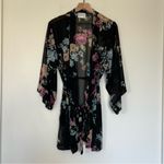 Helena Quinn  Kimono in Black Floral Print Photo 2