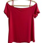 Michael Kors Michael  Hot Pink Cold Shoulder Short Sleeve Blouse Size Sma… Photo 5