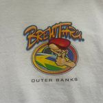 OBX Brew Thru Blue Tee White Size M Photo 1