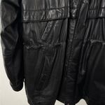 Vintage Wilson Leather Full Zip Drawstring Waist Jacket in Black Size Large Photo 1