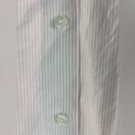 J. Jill XL Oversized Pink Pin Striped Summer Cotton Button Down Tunic Shirt Photo 5