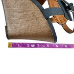 Indigo rd. | Blue Brown Criss Cross Open Toe Wedge Sandal - 7.5 Photo 9