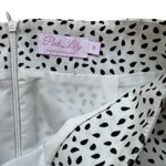 Pink Lily White and Black Dotted Mini Skirt Sz Small Photo 1