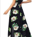 NWT Womens Casual V Neck Spaghetti Strap Floral Print Maxi Dress Size L Size L Photo 5