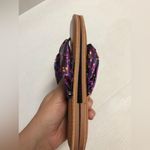 Matilda Jane  Clothing Daydream Flip Flop Satin Floral Sandals Size 7 - NEW Photo 2